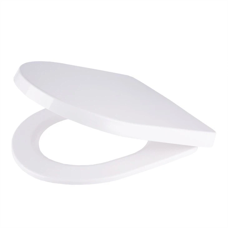 Slim d shape toilet seat