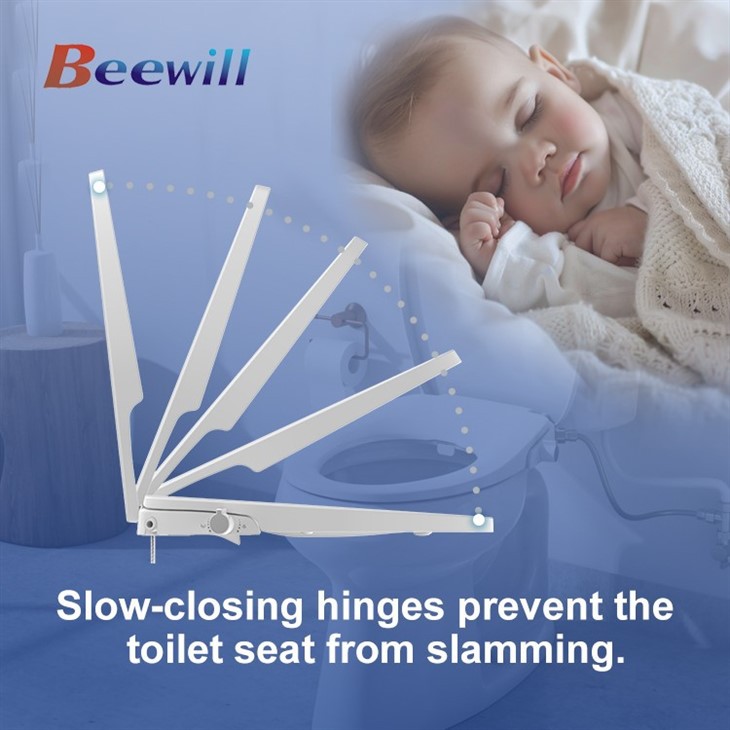 non electric bidet seat elongated soft close