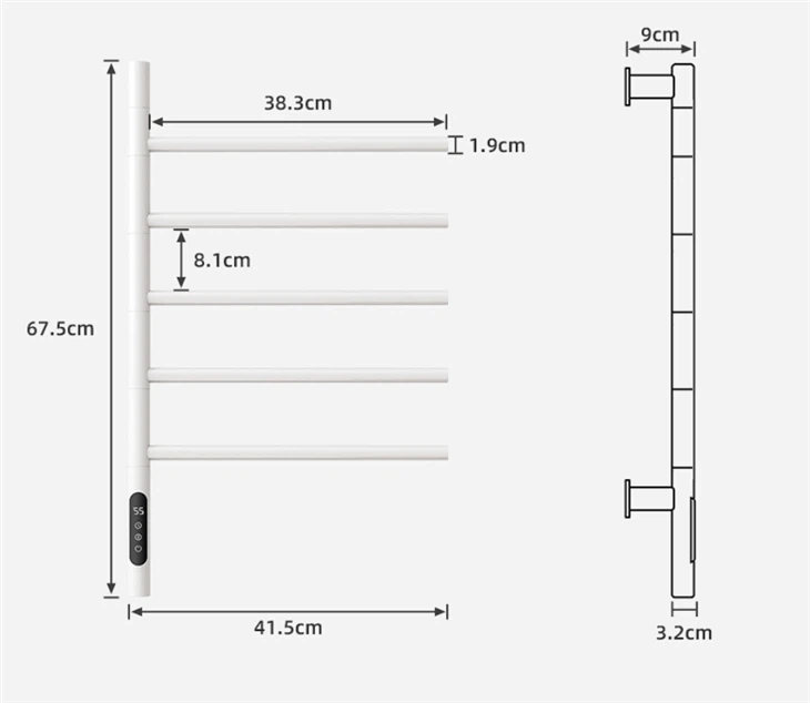 swivel towel rails for bathrooms